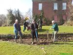 Digging out flower beds