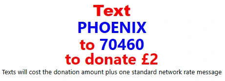 Text PHOENIX to donate 2 pounds